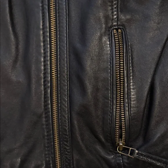 Marc New York Andrew Marc Black Leather Jacket - Picture 7 of 13